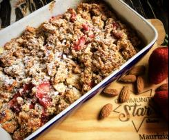 Crumble alle fragole senza lattosio e senza glutine per Cry