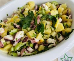 Insalata di polpo e patate con sedano e cedro