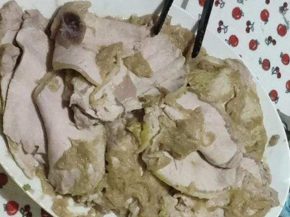 Arista con crema di finocchi e cipolle di Tropea