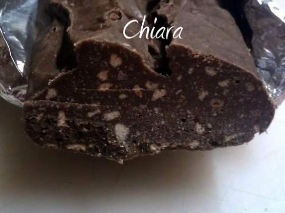 Salame al cioccolato senza uova