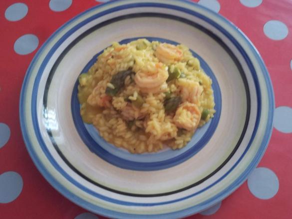 Risotto agli asparagi e gamberi