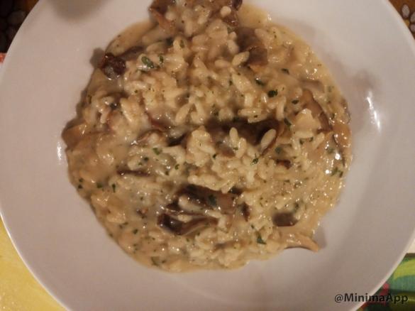 Risotto funghi e taleggio