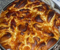 torta di rose alla marmellata senza latte