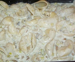 PASTA AL FORNO CON FUNGHI E GORGONZOLA