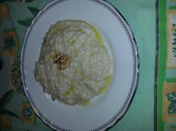 RISOTTO AL CASTELMAGNO E NOCI
