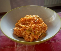 RISOTTO AL POMODORO CON ZUCCHINE E CURRY