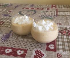 Mousse di pesche a freddo