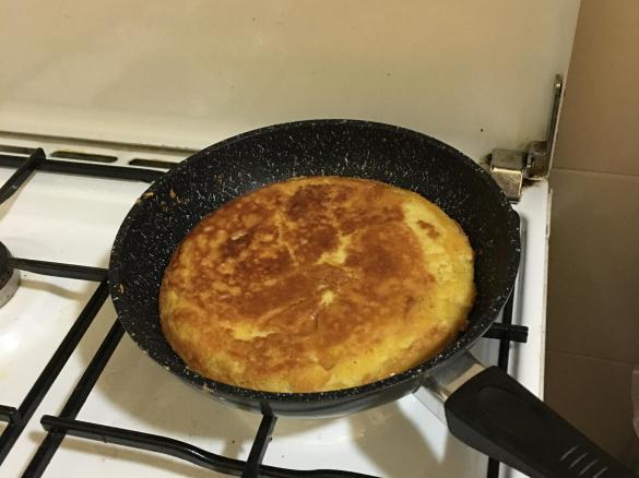 Focaccia di ceci in padella