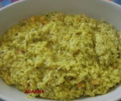 RISOTTO ALLO ZAFFERANO CON VERDURE E GAMBERETTI