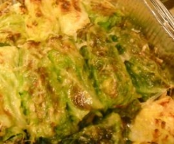 Involtini di verza con cotto e formaggi