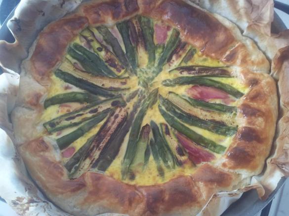 Quiche agli asparagi e coppa