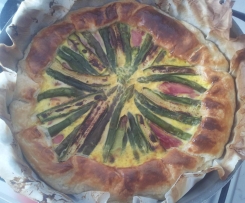 Quiche agli asparagi e coppa