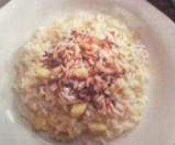 Risotto bianco porri e mela