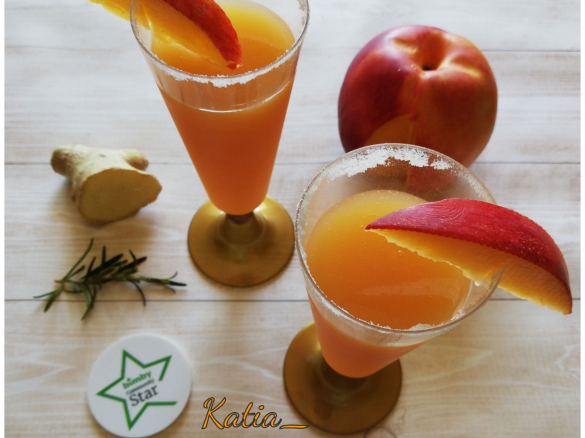 Aperitivo analcolico pesca, zenzero e rosmarino - Contest pesche