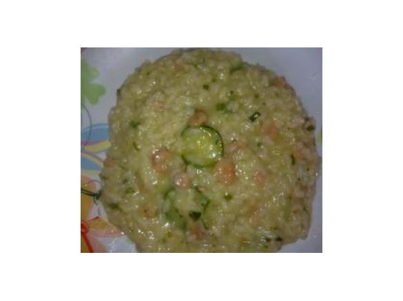 Risotto zucchine e gamberetti