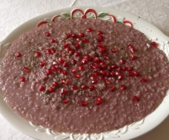 Risotto al melograno e vino rosso