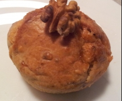 Muffin gorgonzola, pere e noci