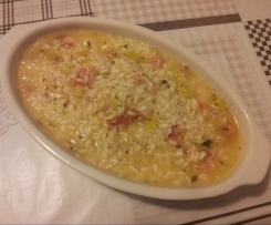 Risotto allo speck e porri