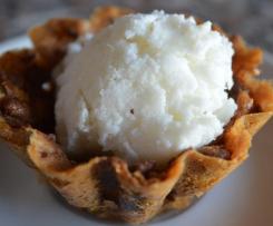 Cestino di biscotto con gelato allo yogurt contest dessert yogurt