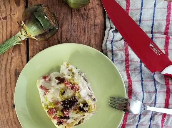 Crespelle di mezza stagione con radicchio e carciofi (contest crepes)