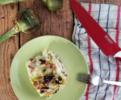 Crespelle di mezza stagione con radicchio e carciofi (contest crepes)