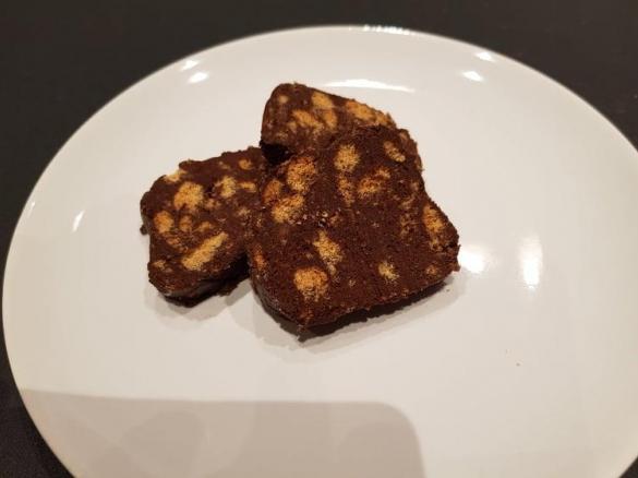 Salame al cioccolato senza lattosio