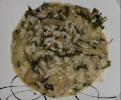 Risotto biete e salsicce