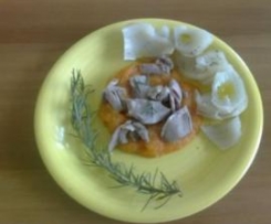 sottocosce di tacchino con purea di verdure