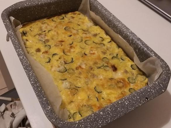 Frittata di patate e zucchine al forno