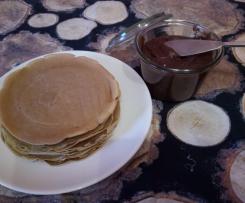 La colazione della domenica ~ Pancrepes e crema di nocciole e cacao