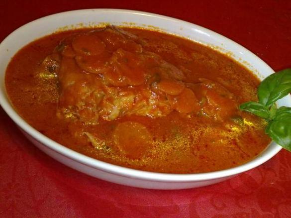 Filetto di rana pescatrice con carote e zenzero