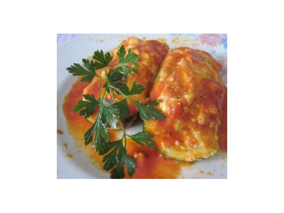 ZUCCHINE TONDE FARCITE AL SUGO