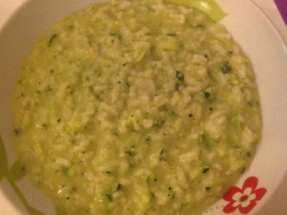 Risotto zucchine e scamorza