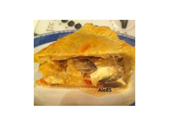 Torta salata di verdure e sottilette