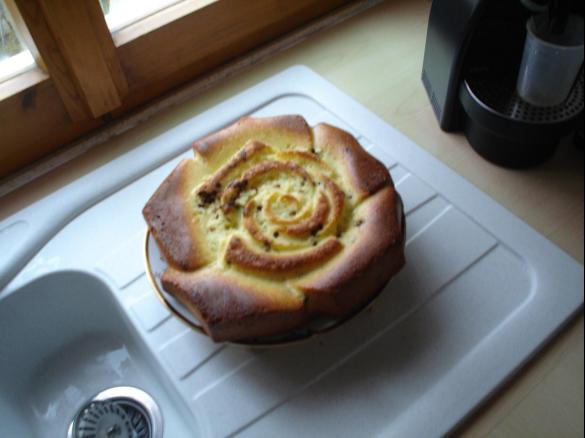 Torta sofficiosa alla panna e gocce di cioccolato Pestifera Version