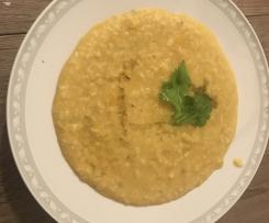 Zuppa di miglio, lenticchie rosse e zucca