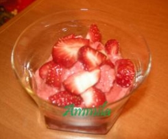 SORBETTO FRAGOLE E MANDORLE