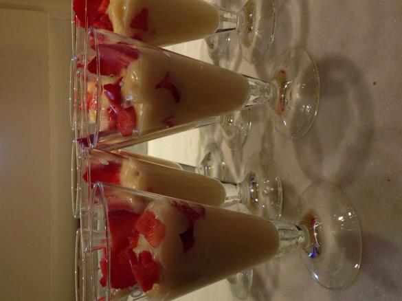 Crema bimby rivisitata con pesche caramellate