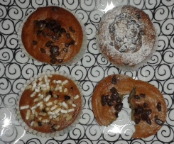 Muffin alla banana e gocce di cioccolato