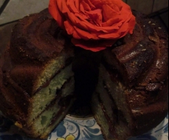 rosa alla menta farcita con  nutella