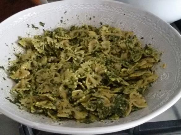 pasta con pesto di cavolo nero