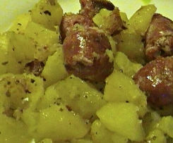 Duplicato di Salsicce e patate al Varoma 