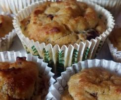 MUFFINS MELE E UVETTA_senza zucchero