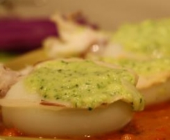 seppie ripiene alla crema di zucchine