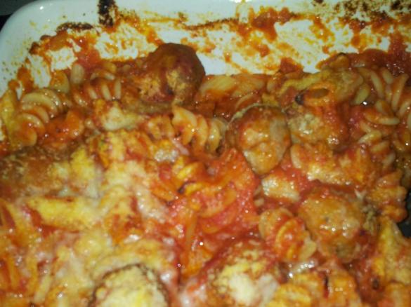 Fusilli integrali con polpettine delicate