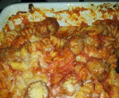 Fusilli integrali con polpettine delicate