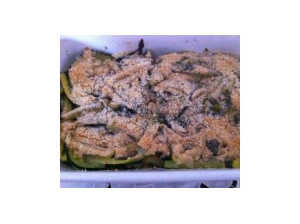 Fiammiferi di zucchine al gratin