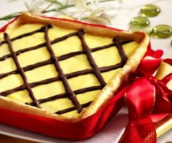 BAVARESE DI NOCCIOLE ALLA CREMA DI MELA VERDE E SPUMANTE