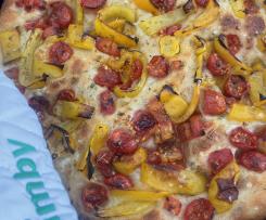 Focaccia barese con peperoni