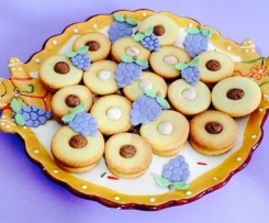 Biscotti autunnali farciti ad occhio di bue